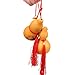 Yaoyijun Traditional Chinese Natrual Gourd/Chinese Good Luck Wu Lou/natual Hu Lu/Wooden of Cucurbit (one Piece) Fengshui Natural Bagua Wu Lou (Wu Lu) Gourd Hanging Amulet W Children(Natrual Gourd 1)