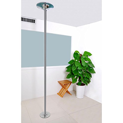 AMPERSAND SHOPS Removable/Portable Dance Fitness Exercise Pole Static/Spinning Option - Thumbnail 2