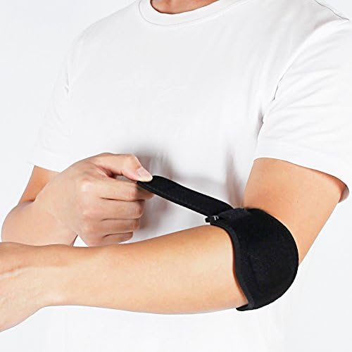 Acacia Tennis Elbow Brace - Elbow Strap Band Relieves Tendonitis and Foream Pain (Black, 1 pack)