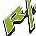 zorratin Chrome Trim Green R/T RT Side Fender Trunk Emblem Badge w/Sticker for Dodge Challenger Charger Avenger SRT