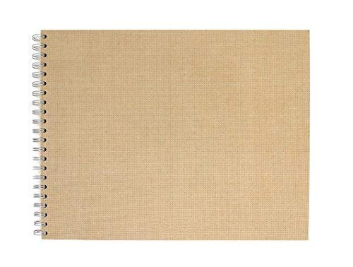 Artway Enviro (Recycled) Spiral Sketch book / Drawing Pad - 14" x 11" Landscape - 170gsm / 105lb - 100% Recycled Hardcover Sketchbook                                     