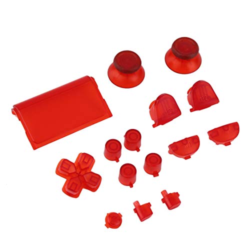 Professional Gamepad Controller Buttons Durable Replacement Buttons for Sony for PS4 Video Game Console Accessories - Bright Red - Thumbnail 6