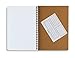 MILIKO A5 Water Wave Sytle PU Leather Wirebound/Spiral Refillable Notebook/Journal, Organizer/Planner-120 Sheet-60 Sheets Dot Grid Plus 60 Sheets Ruled Refills, 3 Transparent Dividers Included