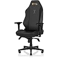 Secretlab Titan Evo Lite in Stealth Prime 2.0 Leatherette Gaming Chair - Reclining - Ergonomic & Heavy Duty Computer Chair with 4D Armrests & Lumbar Support - Black & Red