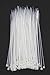 Heavy Duty Nylon Zip Ties / Self-Locking Cable Ties. Packs of 100,6 Inch (15cm) Long,Black &White (White)