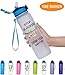 Giotto 32oz/22oz Leakproof BPA Free Drinking Water Bottle with Time Marker & Straw to Ensure You Drink Enough Water Throughout The Day for Fitness and Outdoor Enthusiasts
