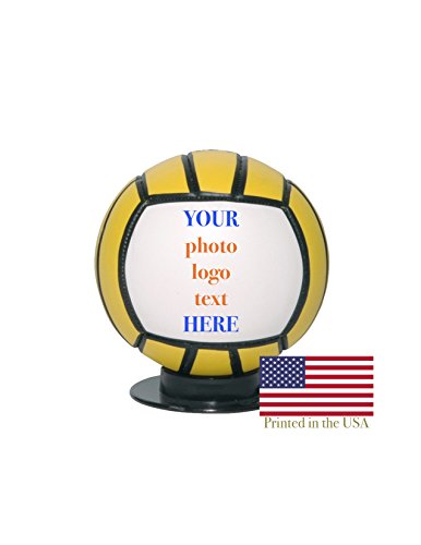 Custom Personalized Mini Water Polo Ball - 6 Inch Water Polo Ball (Custom Single Panel) - Ships Next Day, High Resolution Photos & Text on Balls - for Players, Awards, Gifts