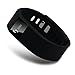 EFO-S BLACK K5 Wireless Activity and Sleep Monitor Pedometer Smart Fitness Tracker Wristband Watch Bracelet for Men Women Boys Girls Ladies Man iPhone Sumsung HTC(Black)