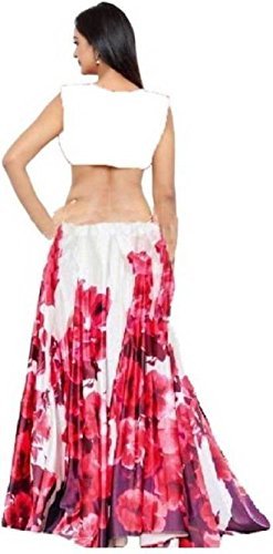 kangopi fashion women's satin lehanga choli
