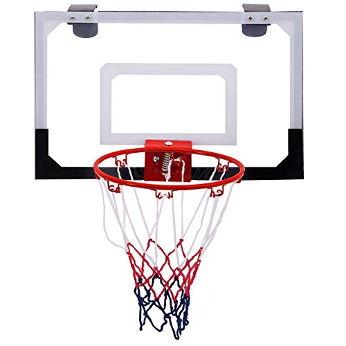 USA_BEST_SELLER Over-The-Door Mini Durable Basketball Hoop Includes Basketball & Hand Pump Indoor Mini Basketball Hoop, Over The Door Use Game Toy Set - Thumbnail 2