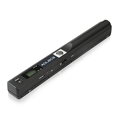 Mini Mobile Handheld Document Scanner Aoleca Portable 900 DPI Magic Wand Commercial A4 Color Scanner for Business, 16GB Micro SD Card Included.