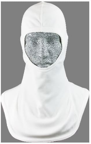 PGI 3038185 Fire Fighting and Arc Resistant Hood, Cobra Ultimate with Comfort Plus Liner, Nomex (Meta-Aramid)/Lenzing Fr, One Size, White