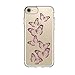 Speck Products 79991-5947 Presidio Clear + Print Cell Phone Case for iPhone 7 - Butterflies Rose Gold/Clear