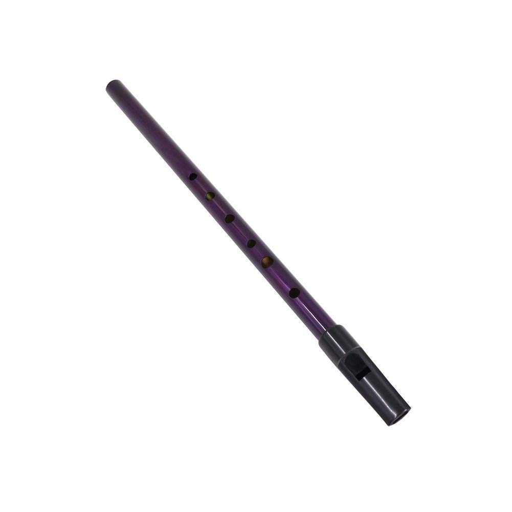 Irish Whistle Copper D Irish Tin Penny Whistle Traditional Musical Woodwind Instrument(Purple)