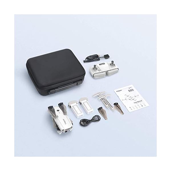 Tomzon Drohne GPS D65 mit Kamera 4 K, für Erwachsene, faltbar, FPV RC Quadcopter mit 40 Minuten Laufzeit, RTH-Funktion… – Bild 8