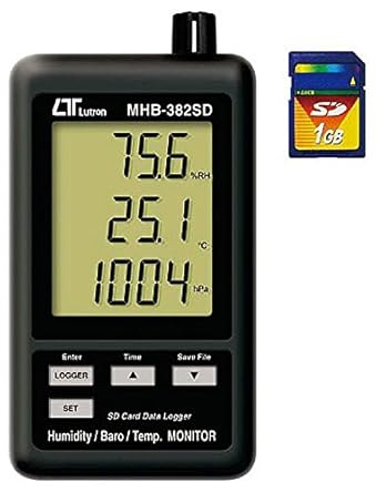 【クリックで詳細表示】マザーツール デジタル温湿度・気圧計 MHB-382SD