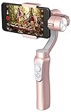EVO SHIFT 3 Axis Handheld Gimbal for iPhone & Android Smartphones - Intelligent APP Controls for Tracking, Panoramas & Time-Lapse + Built in Phone Charging - Includes 1 Year US Warranty | Rose Gold