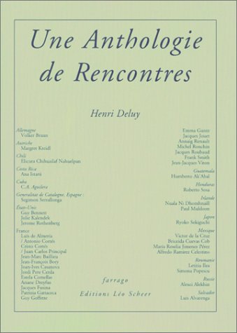 Une  anthologie de rencontres
