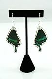 Alpine Black Swallowtail Lower Wing Earrings (Real Butterfly Wings)