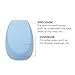 PONY EFFECT Pebble Blender Foundation Blending Sponge | #Powder Blue | Unique Edge-Cut Shape Cosmetic Sponge Applicator | K-Beauty