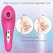 Clitoral Nipple Sucking Vibrator, Enlove, Clit Vibrators Clitoris Stimulator with 10 Suction & Vibration Patterns, Adults Sex Toys for Women Couples, Rose Red