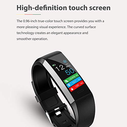 gdfh Fitness Tracker with Body Temperature Heart Rate Sleep Monitor, IP67 Waterproof Smart Fitness Watch with Step Counter Call Message for Women Men Kids