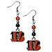 NFL Siskiyou Sports Womens Cincinnati Bengals Fan Bead Dangle Earrings One Size Team Color