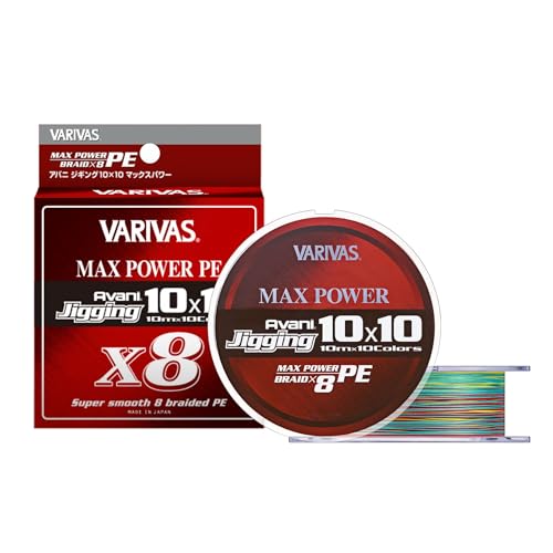 バリバス(VARIVAS) 8本撚りPEライン アバニ ジギング10×10 マックスパワーPE X8 600m 12号