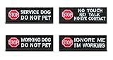 4 Packs Service Dog Working Dog Training Dog No