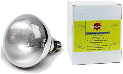 Reptile Light/UVA UVB Reptile bulb for Reptile and Amphibian -Excellent 100 Watt Mercury Vapor Bulb