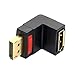 cablecc Up Angled 90 Degree DP DisplayPort Male to Female Extension Adapter 4K