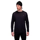 Spyder Men's Baselayer Crew Top, Black, Extra Large