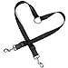 Double Dog Leash Coupler, PETBABA 1-1.6FT Long Adjustable Training Dog Lead for 2 Dogs Black L