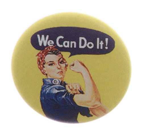 QTY 12 We Can Do It! Rosie the Riveter 1.25