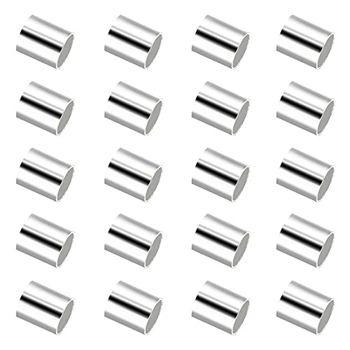 SAVITA 2000pcs Silver Crimp Beads Jewelry Tube Crimps Spacer Beads for Jewelry Necklace Bracelet Earring DIY Making Craft (2mm)