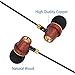 Earbuds In-Ear Headphone with Microphone, LESHP Premium Genuine Wood Wired Earphones for All Apple Device; Comfortable, Clear, Powerful Sound and Heavy Bass Stereo Noise-isolating