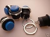 HOT SALE!!! BARGAIN PRICE!!! 2,BLUE Momentary Push-Button ON (OFF) N/C Switch,BM507 in Business