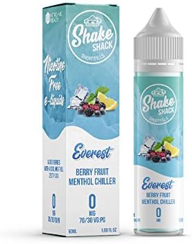 Shake Shack Shortfill E-Liquid - 70:30 VG/PG, 0mg 50ml (Everest Berry Fruit Menthol Chiller)