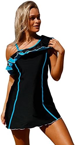 PREONLY Sexy Women's Skirt Swimsuit Floral Plus One Piece Swimwear for Summer