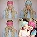 Pusheng Women's Versatile Wool Knit Crochet Twist Hair Band Headband Ear Warmer Black