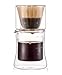 Diguo Hand Drip Coffee Maker Set, Double Walled Borosilicate Glass Dripper and Coffee / Tea Cup. 200ml/1 Cup. (Include 10 Count of Diguo Wave Coffee Paper Filter)