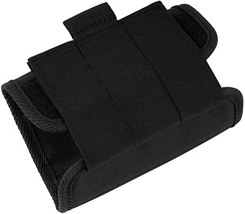 BRONZEDOG Shotgun Ammo Pouch Waterproof Arm Band Case Nylon Hunting Accessories 12 Gauge or .30-30 .308 Caliber (Black 7.62 Cal)