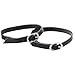 Closecret Women's Detachable PU Leather Handy Elasticated Shoe Straps,High Heels Anti-loose Shoelace Accessories(Black) (2 Pairs)