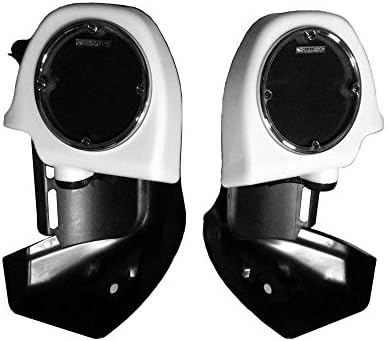 BBUT Unpainted Black Lower Vented Fairing Kit w/ 5.25" Speaker box Fits 1983-2013 Harley touring FLT,FLHT,FLHTCU, FLHRC, Road King, Street Glide, Electra Glide, Ultra-Classic with stock crash bar