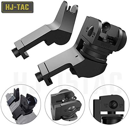 Hojan Outdoor Sports Backup Iron Sights Tactical 45 Degree Offset Rapid Transition with Hexagon Wrench