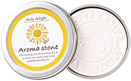 Daily Delight Aroma Stone Day Pack of 1 (Portable, Small Space, White Cloud Pottery, Setoyaki, Made in Japan, Essential Oils)