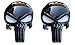 Fixxxer LLC Premium Black 3D Metal Decal/Sticker (2 Pack) - Tactical Skull for Gun Magazine, Car, Truck, Motorcycle, etc