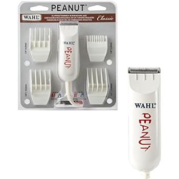 Wahl Professional Peanut Classic Clipper/Trimmer #8685, White - Great for Barbers and Stylists - Powerful Rotary Motor