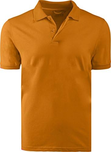 Marquis Pumpkin Slim Fit Jersey Polo Shirt - Ultra Soft Fabric