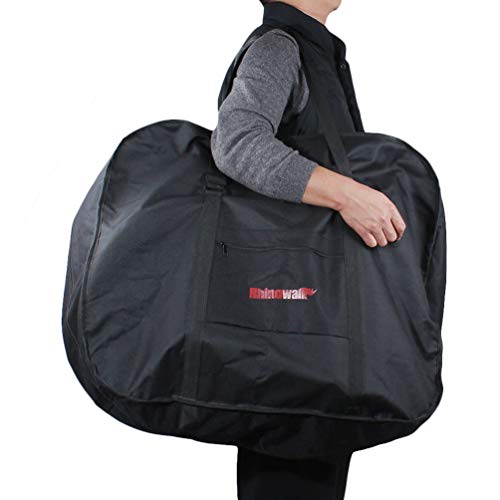 Folding Bicycle Bag 20 inch Folding Carrier Cycling Luggage Bag Travel Transport Cases Bag for Flights Car Train Trip - Thumbnail 7